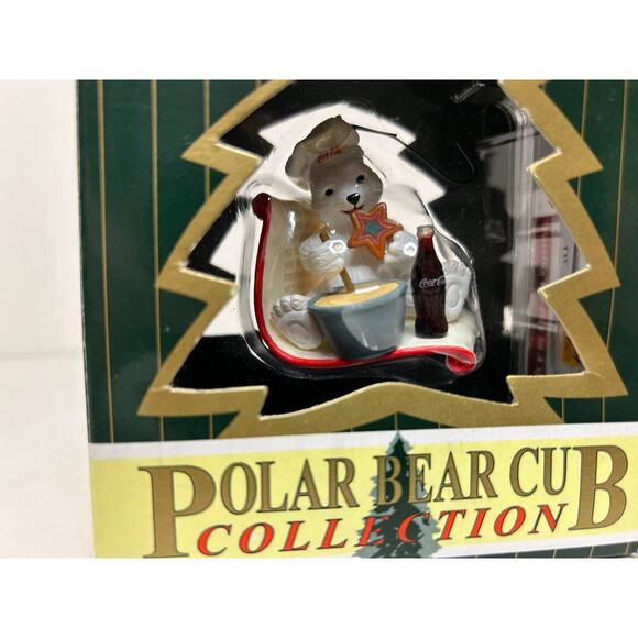 1997-1998 Coca-Cola Polar Bear Cub Collection Ornaments Lot of 4 - Picture 4 of 7